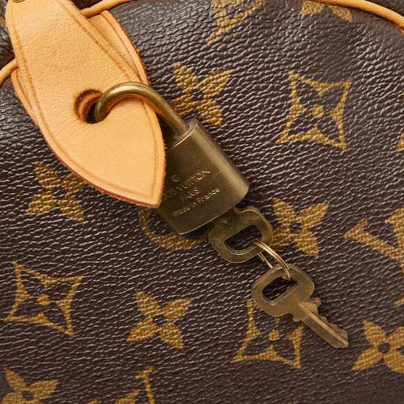 Louis Vuitton Monogram Speedy 35 Handbag/Boston Bag M41107 Brown Leather Wome... - Picture 12 of 12